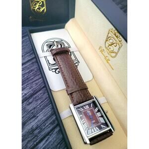 Pierre Lucerne Root Beer Dial 1888 Mens Tank Watch With Box